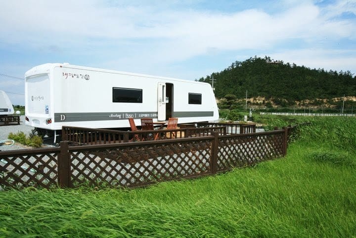 Taepyeong Salt Farm Healing Camp Accommodation Package (Caravan + Healing Spa + Salt Port Cafe)